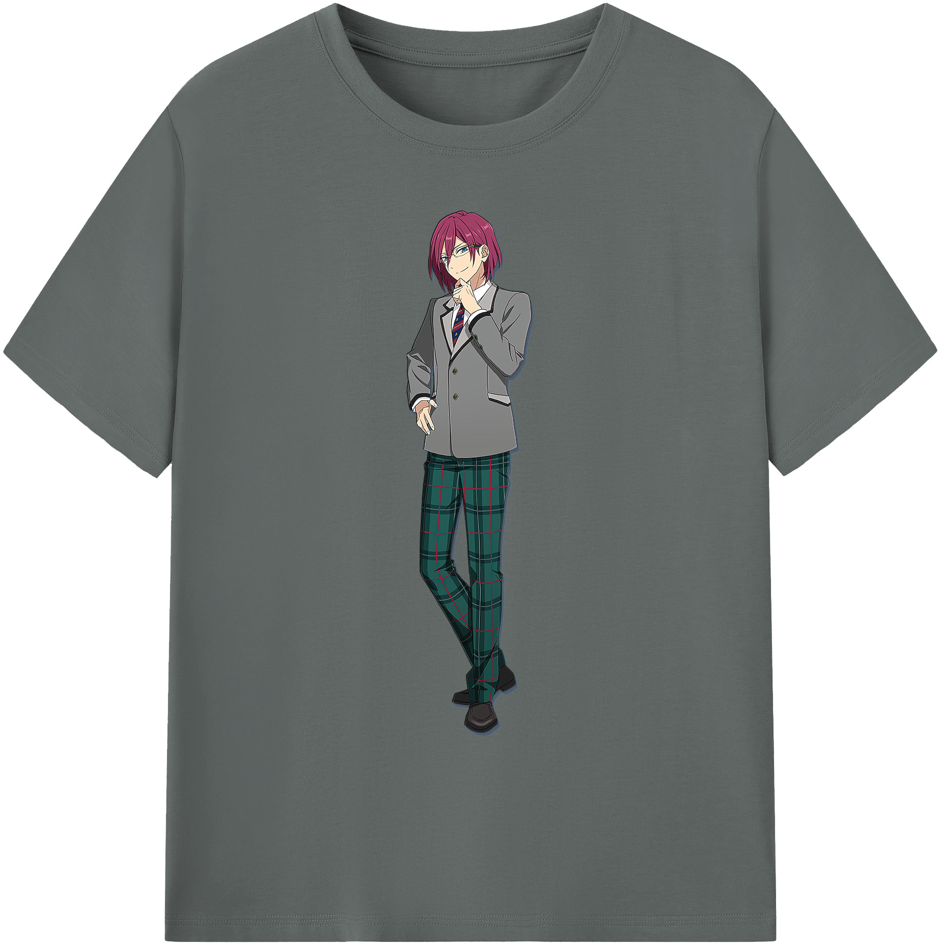 （画像用） あんさんぶるスターズ! Ensemble Stars 綿100％ メンズ半袖Tシャツ｜肌触りやわらか＆通気性